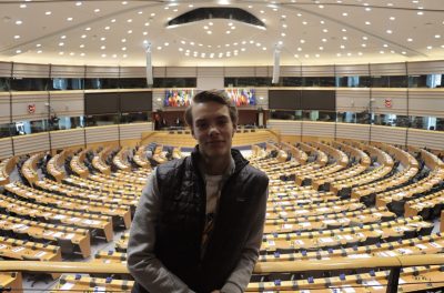 Oskar på besök i EUs huvudkontor